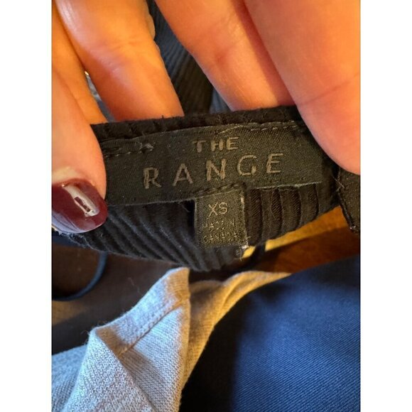 The Range Shirt Women XS Black Ribbed Knit Double Strap‎ Cropped Alloy Tank Top - Picture 8 of 10